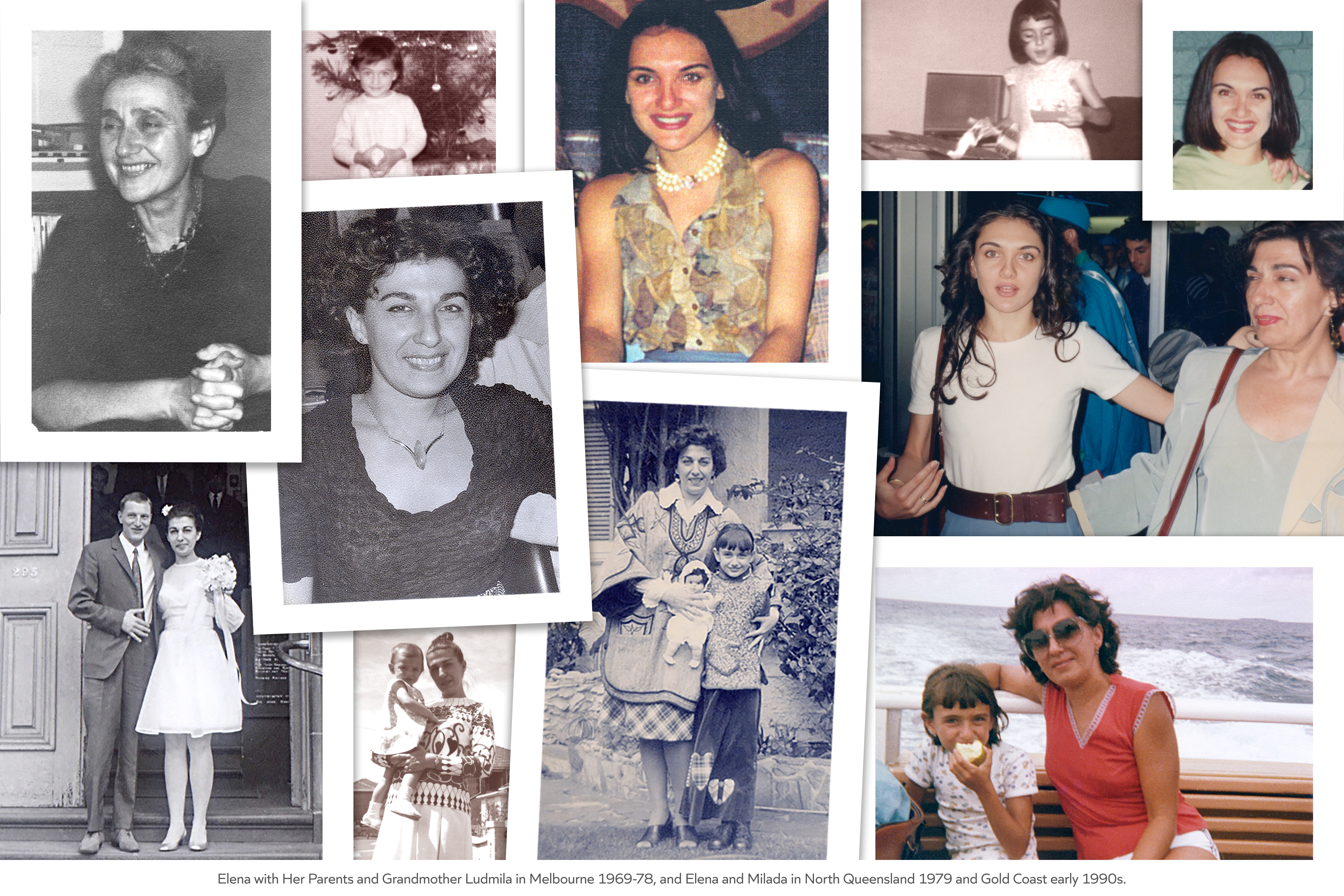 Elena with Her Parents and Grandparents in Melbourne and North Queensland 1969-79 and Gold Coast 2005
