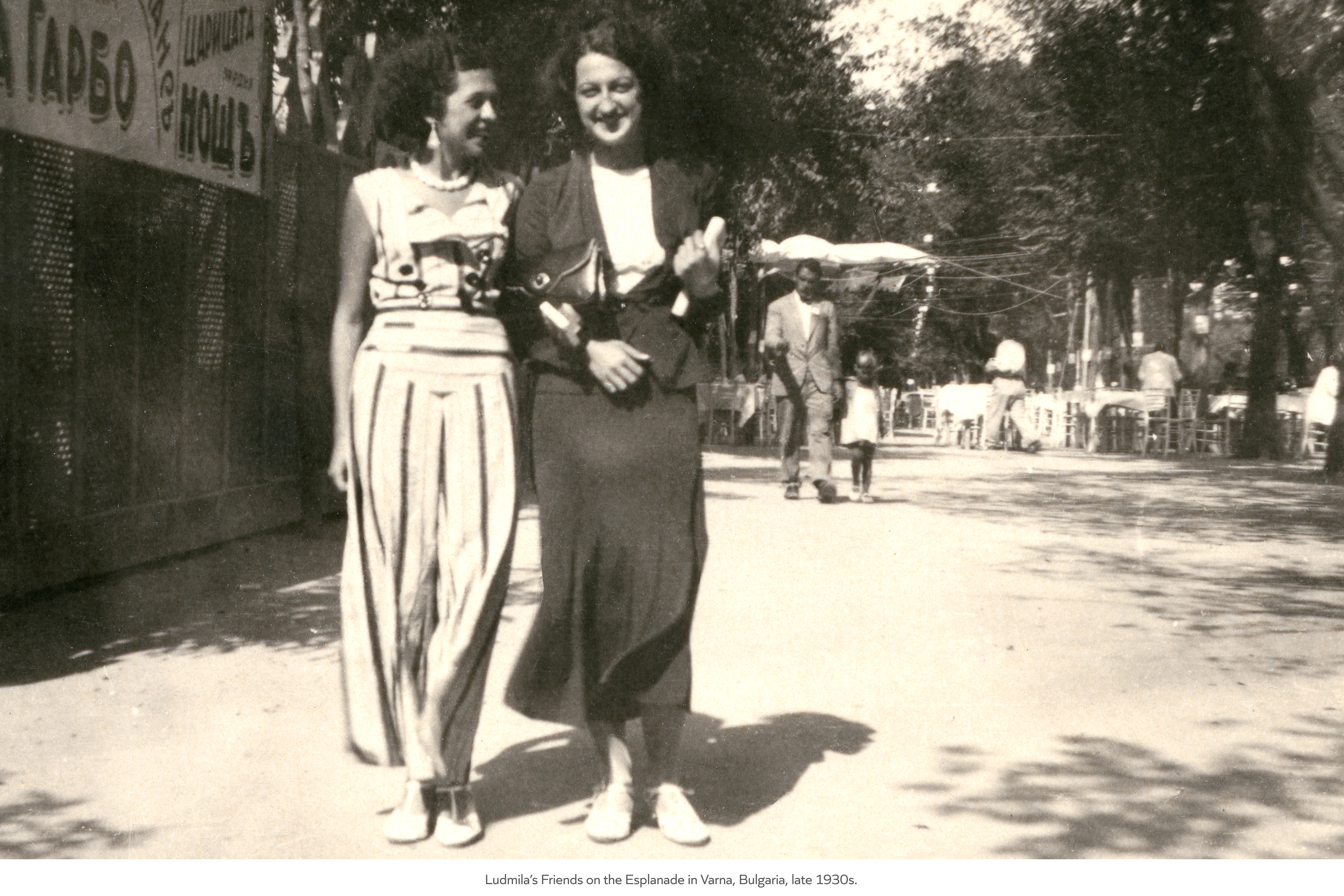 Ludmila's Friends on the Esplanade in Varna, Bulgaria, late 1930s.